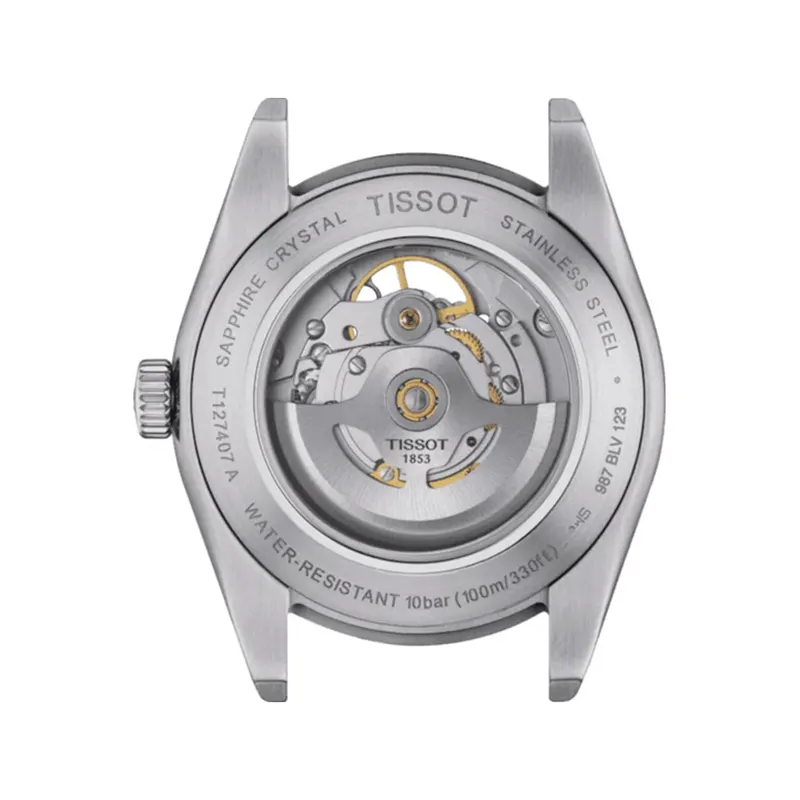 Tissot Gentleman Powermatic 80 Gray Dial Men's Watch- T127.407.11.081.00